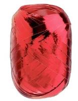 Opakowanie Wstążka kłębuszek 20m metallic czerwona