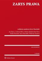 Zarys prawa. Autor: Barcz Jan, Bierć Andrzej, Jakubowska-Hara Jolanta, Korycki Stefan, Kuciński Jerzy, Sanetra Walerian. SmakLiter.pl Okładka książki Zarys prawa