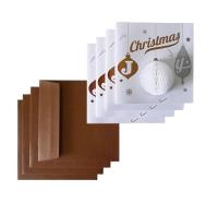 Opakowanie Zestaw 4 kartek Bombka CHRISTMAS JOY