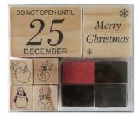 Opakowanie Zestaw stempl świątecznych CHRISTMAS JOY