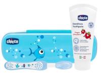 Opakowanie Zestaw: szczoteczka i pasta do zębów niebieski