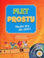 Okładka książki Flet prosty Nauka gry dla dzieci z płytą CD