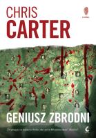 Geniusz zbrodni. Autor: Carter Chris. SmakLiter.pl Okładka książki Geniusz zbrodni