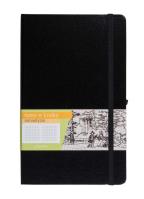 Opakowanie Notes A5 z gumką Romantyzma kratka czarny