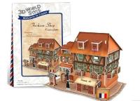 Okładka książki Puzzle 3D Domki świata - Włochy Fashion shop 31 el.(W3119H)