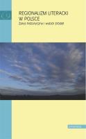 Okładka książki Regionalizm literacki w Polsce