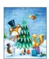 Opakowanie Torebka prezentowa 18x23 CHRISTMAS JOY