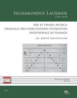 Ars et praxis musica. Autor: Sigismundus Lauxmin. SmakLiter.pl Okładka książki Ars et praxis musica