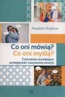 Co oni mówią? Co oni myślą?. Autor: Amanda Hopkins. SmakLiter.pl Okładka książki Co oni mówią? Co oni myślą?