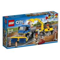 Okładka książki Lego CITY 60152 Zamiatacz ulic i koparka