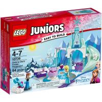 Lego JUNIORS 10736 Plac zabaw Anny i Elsy z Krainy. Autor: Juniors. SmakLiter.pl Okładka książki Lego JUNIORS 10736 Plac zabaw Anny i Elsy z Krainy