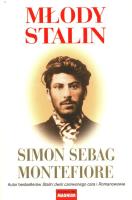 Młody Stalin. Autor: Montefiore Simon Sebag. SmakLiter.pl Okładka książki Młody Stalin