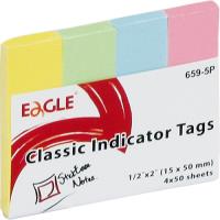 Notes samoprzylepny EAGLE 15x50 zakładka 659-5P. Wydawca: Tung Yung International Ltd.. SmakLiter.pl Opakowanie Notes samoprzylepny EAGLE 15x50 zakładka 659-5P