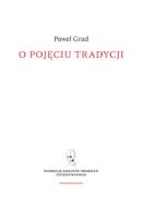 Okładka książki O pojęciu tradycji