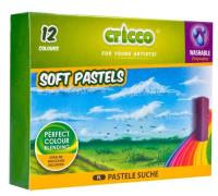 Pastele suche 12 kolorów Cricco. Wydawca: Cricco. SmakLiter.pl Opakowanie Pastele suche 12 kolorów Cricco