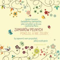 Opakowanie Podstawka korkowa - Jestem Bowiem kwiaty