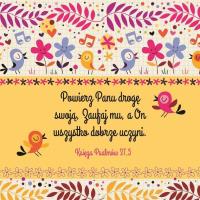 Opakowanie Podstawka korkowa - Powierz Panu drogę swoją