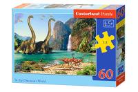Puzzle In the Dinosaurs World 60. Wydawca: Castorland. SmakLiter.pl Opakowanie Puzzle In the Dinosaurs World 60