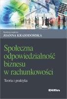 Okładka książki Społeczna odpowiedzialność biznesu w rachunkowości