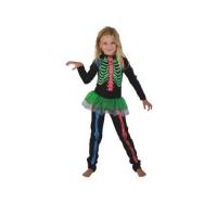 Opakowanie Strój Szkieletorka kolorowa wzrost 120-130