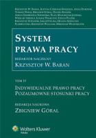 System prawa pracy Tom 4. Autor: Baran Krzysztof Wojciech, Czerniak-Swędzioł Justyna, Dubowik Anna, Duraj Tomasz, red. Aneta Giedrewicz-Niewińska, Zbigniew Góralewicz, Książek Daniel, Mazurczak-Jasińska Eliza, Wiesław Perdeus, Stefan Płażek (red. nauk.), Stefański Krzysztof, prof. UG dr hab. Jakub Stelina, Szewczyk Helena, Walczak Krzysztof, Włodarczyk Mirosław. SmakLiter.pl Okładka książki System prawa pracy Tom 4