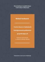 Okładka książki Teoria chaosu w badaniach funkcjonowania podmiotów gospodarczych