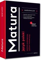 Vademecum Matura J. polski. Autor: Borkowska Monika, Ćwiękała Katarzyna. SmakLiter.pl Okładka książki Vademecum Matura J. polski