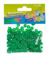 Opakowanie Cekiny pastel guzik 8mm zielony 290118