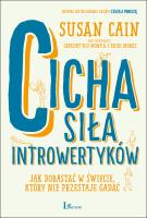 Cicha siła introwertyków. Autor: Susan Cain. SmakLiter.pl Okładka książki Cicha siła introwertyków