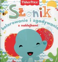 Fisher Price Kolorowanka podłogowa. Słonik. Wydawca: Olesiejuk Sp. z o.o.. SmakLiter.pl Opakowanie Fisher Price Kolorowanka podłogowa. Słonik