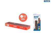 Opakowanie Grafity do ołówka mechanicznego MILAN HB, 0,5 mm, 120 sztuk
