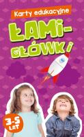 Karty edukacyjne. Łamigłówki 3-5 lat. Autor: Hubert Bobrowski, Krzysztof Minge, Natalia Minge. SmakLiter.pl Okładka książki Karty edukacyjne. Łamigłówki 3-5 lat