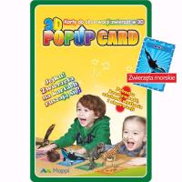 Karty Popup 3D zwierzęta morskie. Wydawca: Wydawnictwo Kartograficzne. SmakLiter.pl Opakowanie Karty Popup 3D zwierzęta morskie