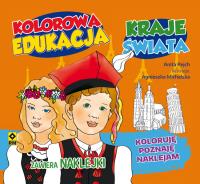 Okładka książki Kolorowa edukacja Kraje świata Naklejka