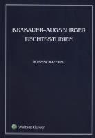 Okładka książki Krakauer-Augsburger Rechtsstudien Normschaffung