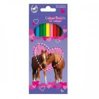 Opakowanie Kredki ołówkowe 12 kolorów Horses