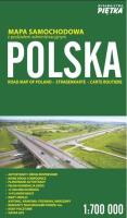 Okładka książki MAPA POLSKI - SAMOCHODOWA 1: 700 000
