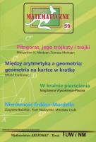 Miniatury matematyczne 59. Autor: Mentzen Mieczysław K., Mentzen Tomasz. SmakLiter.pl Okładka książki Miniatury matematyczne 59