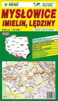 Opakowanie Mysłowice Imielin Lędziny mapa samochodowa 1:20 000