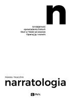 Narratologia. Autor: Paweł Tkaczyk. SmakLiter.pl Okładka książki Narratologia