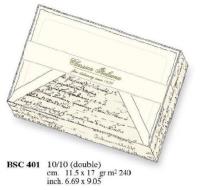 Opakowanie Papeteria box 10 kopert i 10 karnetów