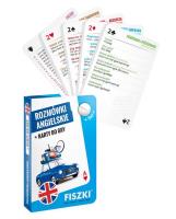 Rozmówki angielskie i karty do gry 2 w 1. Autor: Kinga Perczyńska (red.). SmakLiter.pl Okładka książki Rozmówki angielskie i karty do gry 2 w 1