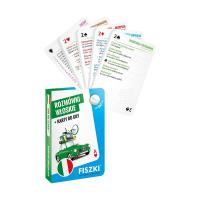 Rozmówki włoskie i karty do gry 2w1. Autor: Perczyńska Kinga. SmakLiter.pl Okładka książki Rozmówki włoskie i karty do gry 2w1