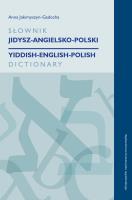 Słownik jidysz-angielsko-polski. Autor: Anna Jakimyszyn-Gadocha. SmakLiter.pl Okładka książki Słownik jidysz-angielsko-polski