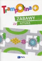 Trampolina+ Zabawy ze sztuką. Autor: Małgorzata Skalska. SmakLiter.pl Okładka książki Trampolina+ Zabawy ze sztuką