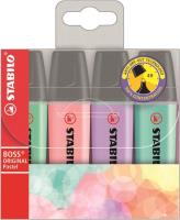 Opakowanie Zakreślacz Boss pastel etui 4 sztuki