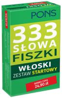 Okładka książki 333 Słowa Fiszki Włoski Zestaw startowy