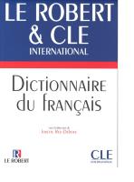 Dictionnaire du francais Robert & Cle. Autor: red. Rey Alain. SmakLiter.pl Okładka książki Dictionnaire du francais Robert & Cle