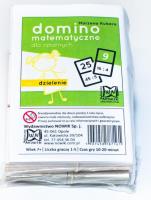 Domino matematyczne dla opornych - dzielenie. Autor: Marzena Kubera. SmakLiter.pl Okładka książki Domino matematyczne dla opornych - dzielenie
