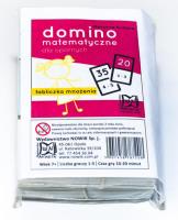 Domino matematyczne dla opornych - tabliczka mnożenia. Autor: Marzena Kubera. SmakLiter.pl Okładka książki Domino matematyczne dla opornych - tabliczka mnożenia